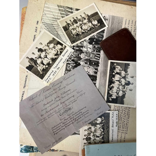 943 - Camborne Interest - Large quantity of Photos and Ephemera mostly relating to Camborne/Redruth. Previ... 