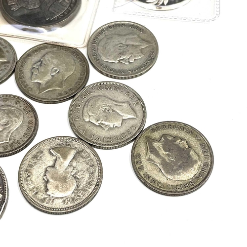 95 - Silver GB and USA Coins plus United Nations Silver Medallions, etc. Comprising: 1893 and 1898 Veiled... 