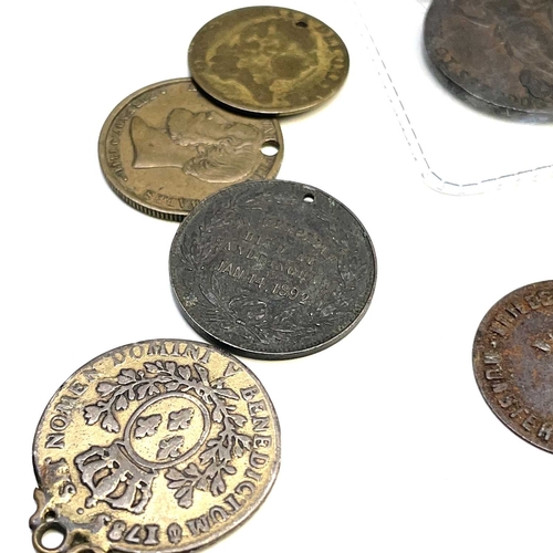 137 - 18th and 19th Century Tokens plus other Advertising, Royalty, Tokens and Medallions, etc. Comprising... 