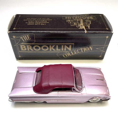 729 - Brooklin Boxed 1:43 Scale Models. Comprising 1960 Ford Sunliner ref BRK 37 plus 1968 Ford Mustang Co... 