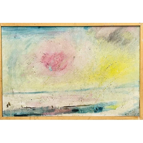 102 - Sven BERLIN (1911-1999) Snowscape 2 Oil on board Signed and dated '85. Exhibition label to verso 58x... 