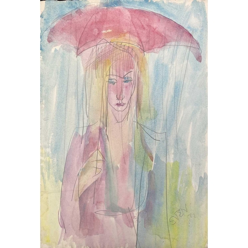 158 - Sven BERLIN (1911-1999) Various watercolours 57x50cm and smaller