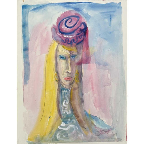 158 - Sven BERLIN (1911-1999) Various watercolours 57x50cm and smaller
