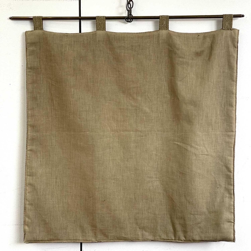 2809 - A modern machine made tapestry of a bucolic scene, 80cm x 113cm together with another textile.