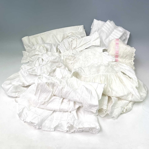 2811 - An early 20th century child's nightgown together with four other christening robes and nightgown and... 