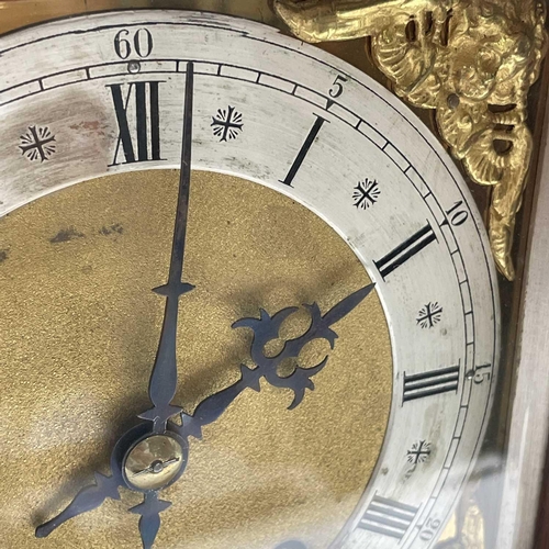 2903 - A German Winterhalder and Hofmeier oak architectural bracket clock, with turned finials and matt bra... 
