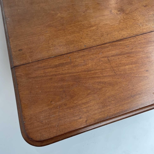 3007 - A Victorian mahogany shop/folio drop leaf table with an arrangement double sided fitted drawers, hei... 