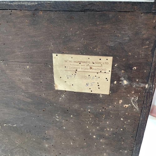 3020 - An oak sectional bookcase, 1930s, the three parts each with twin glazed hinged doors, height 119cm, ... 
