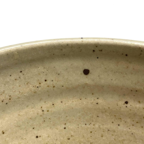 838 - Two Leach studio pottery bowls, each painted with the Z pattern, impressed seal marks, diameter 13.5... 