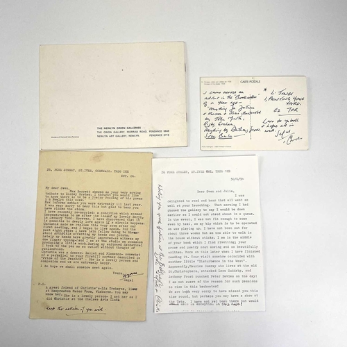 102 - Two letters and a postcard from Hyman Segal to Sven and Julia Berlin. A passage from one letter read... 