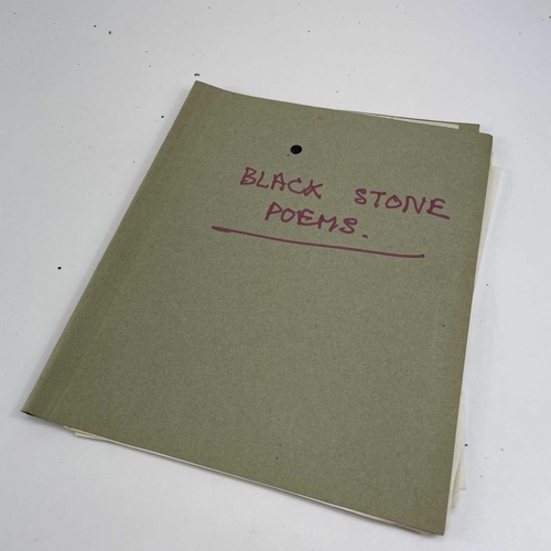 112 - Sven BERLIN (1911-1999) 'The Black Stone Poems' A collection of early poetry books. Three folders, o... 