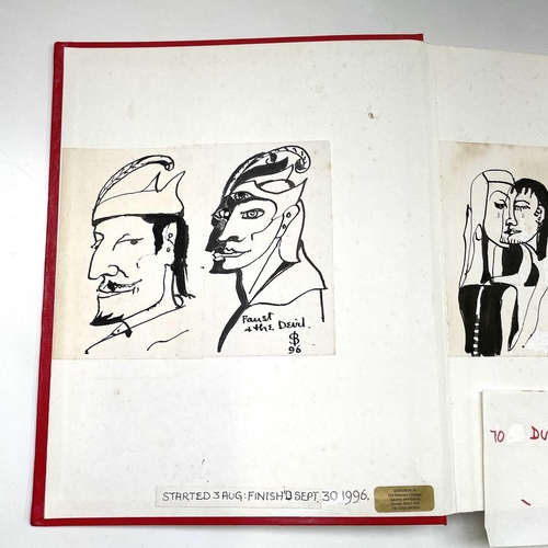 117 - Sven BERLN (1911-1999) 'Faust Drawings' An album of apprroximately 60 pages of pen & ink drawings an... 