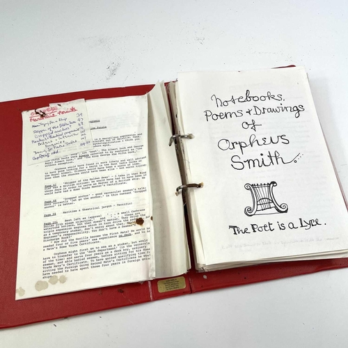 121 - Sven BERLIN (1911-1999) 'Orpheus Smith: A Modern Myth' Two typescripts bound in folders relating to ... 