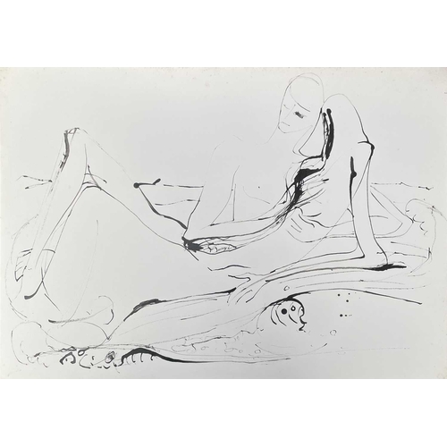 125 - Sven BERLIN (1911-1999) Large ink drawings and a few other works