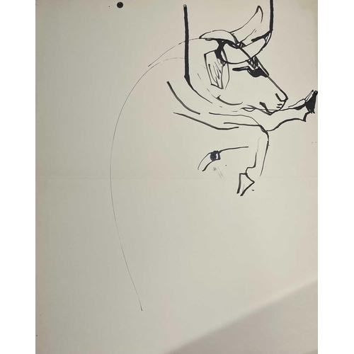 129 - Sven BERLIN (1911-1999) Untitled (Matador Drawings) Ink and charcoal on paper Largest drawing 59x42c... 