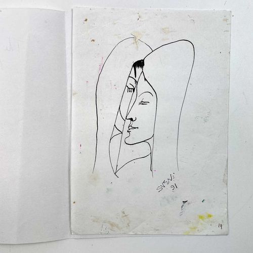 142 - Sven BERLIN (1911-1999) A folder of loose drawings. Signed and dated 1994-1996.