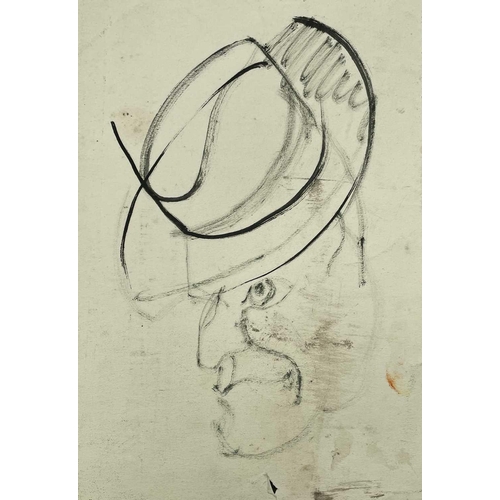 168 - Sven BERLIN (1911-1999) A selection of loose drawings Ink and charcoal on paper Largest drawing 60x4... 