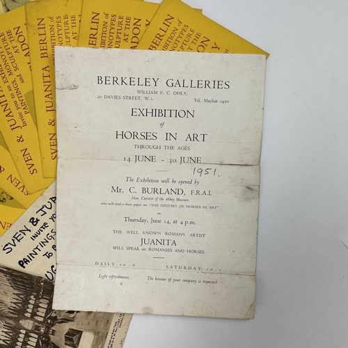 169 - A collection of Berkeley Galleries and Bladon Gallery exhibition catalogues and flyers dated 1951-19... 