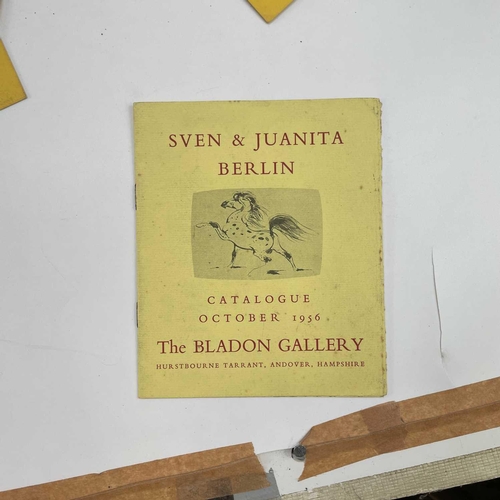 169 - A collection of Berkeley Galleries and Bladon Gallery exhibition catalogues and flyers dated 1951-19... 