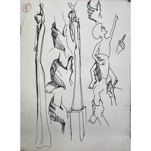 176 - Sven BERLIN (1911-1999) A large collection of drawings, mostly for sculpture Many measure 59x78.5cm