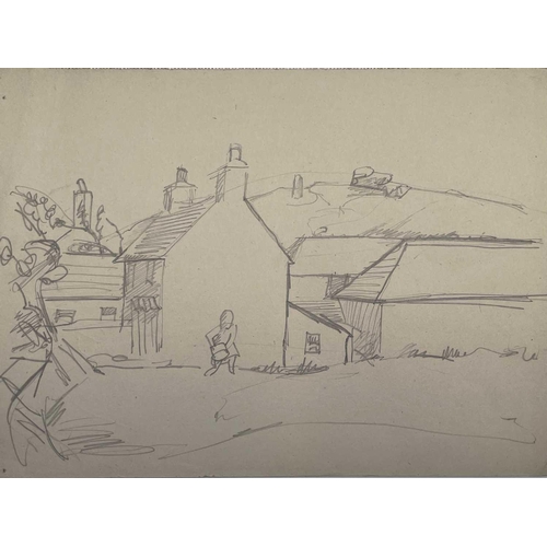 18 - Sven BERLIN (1911-1999) Cornish Landscape Four early pencil sketches One monogrammed and dated '45 2... 