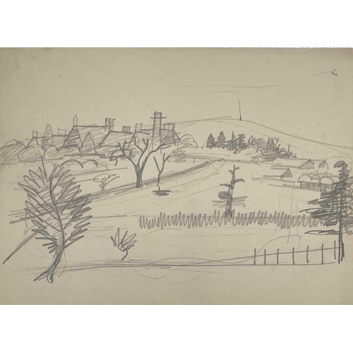 18 - Sven BERLIN (1911-1999) Cornish Landscape Four early pencil sketches One monogrammed and dated '45 2... 