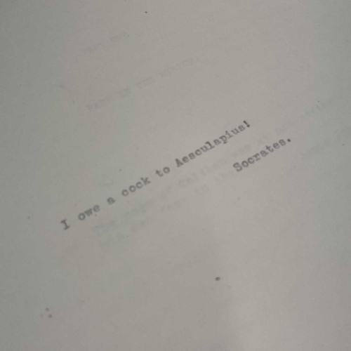 180 - Sven BERLIN (1911-1999) 'I Owe A Cock' Original typescript of Berlin's 1960 unpublished novel, 'I Ow... 