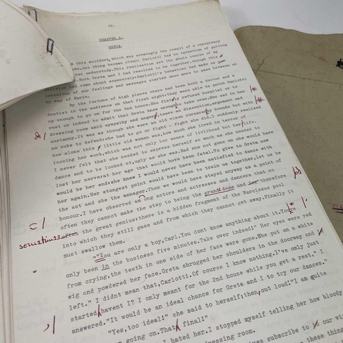 180 - Sven BERLIN (1911-1999) 'I Owe A Cock' Original typescript of Berlin's 1960 unpublished novel, 'I Ow... 