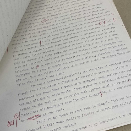 180 - Sven BERLIN (1911-1999) 'I Owe A Cock' Original typescript of Berlin's 1960 unpublished novel, 'I Ow... 