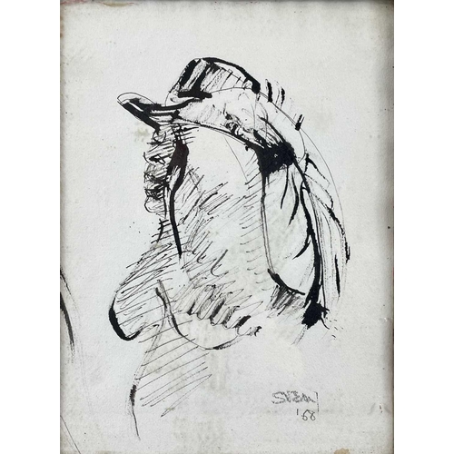 203 - Sven BERLIN (1911-1999) Untitled (Julia) Ink on paper Signed and dated '68 26x20cm