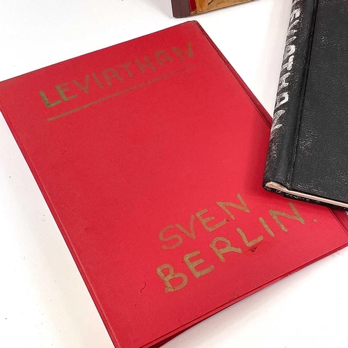 204 - Sven BERLIN (1911-1999) 'Leviathan' A lot of three typescripts relating to Berlin's 1980 unpublished... 