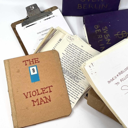 207 - Sven BERLIN (1911-1999) 'The Other Man' A selection of four folders relating to Berlin's autobiograp... 