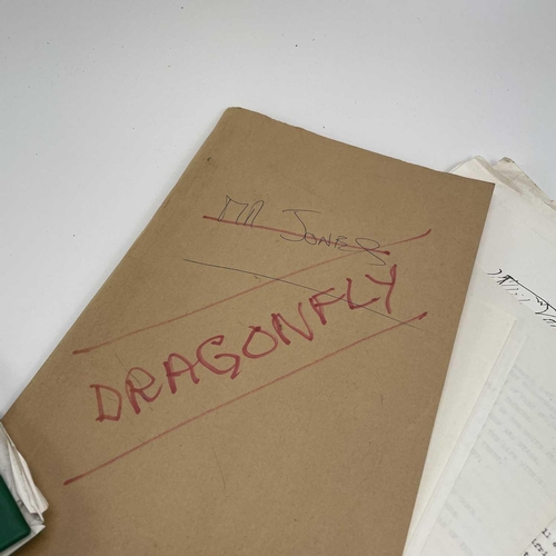 224 - Sven BERLIN (1911-1999) 'The Death Of A Dragonfly' Two folders. One containing a typescript of the u... 