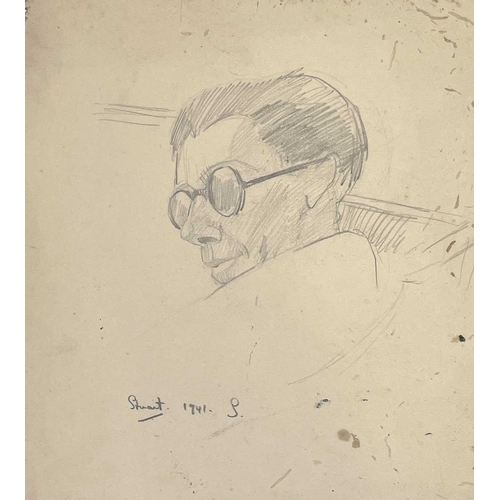 23 - Sven BERLIN (1911-1999) Studies of people 21 x works Some signed, two annotated 'George' and 'Stuart... 