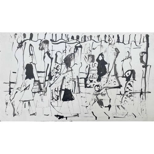 232 - Sven BERLIN (1911-1999) A large selection of loose drawings Ink and charcoal on paper Some of which ... 