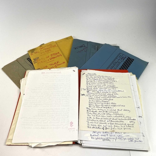 235 - Sven BERLIN (1911-1999) A selection of five poetry folders. Five folders. Two of which contain loose... 