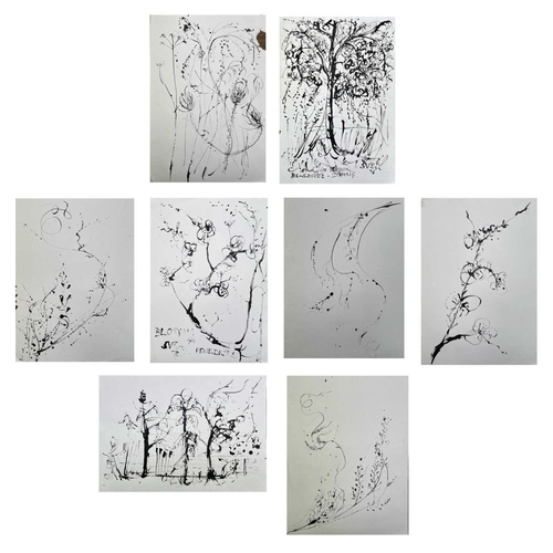 237 - Sven BERLIN (1911-1999) Blossom for Benedicte Ink drawing Signed, inscribed and dated '76 59 x 41.5c... 