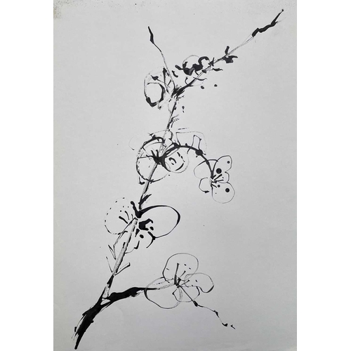 237 - Sven BERLIN (1911-1999) Blossom for Benedicte Ink drawing Signed, inscribed and dated '76 59 x 41.5c... 