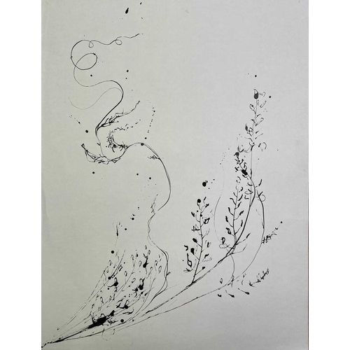 237 - Sven BERLIN (1911-1999) Blossom for Benedicte Ink drawing Signed, inscribed and dated '76 59 x 41.5c... 