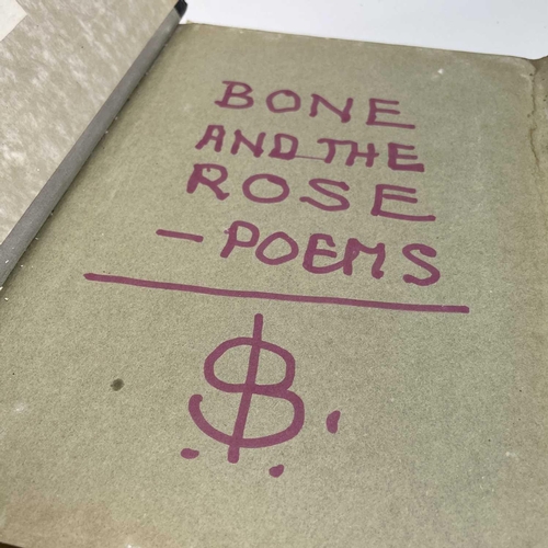 257 - Sven BERLIN (1911-1999) 'Bone & Rose Poems' A lot consisting of two folders of Berlin's earlier poet... 