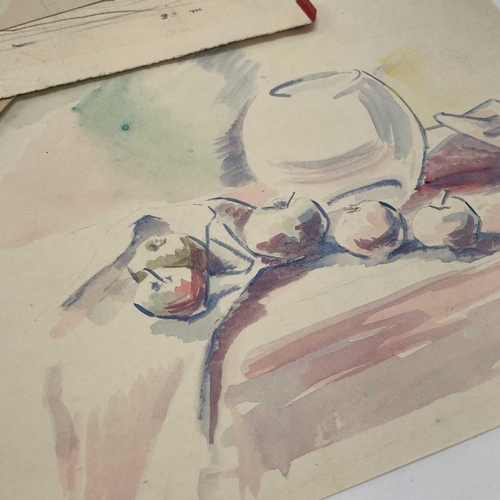 267 - Sven BERLIN (1911-1999) Still Life Watercolour Signed, inscribed and dated 1939 22 x 34cm Together w... 