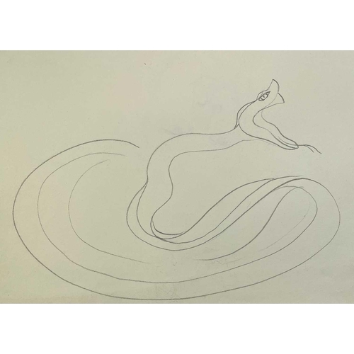 27 - Sven BERLIN (1911-1999) A collection of loose drawings of animals and people. Some of which are sign... 