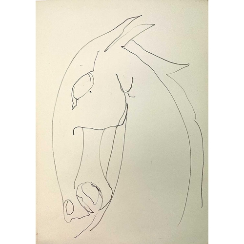 27 - Sven BERLIN (1911-1999) A collection of loose drawings of animals and people. Some of which are sign... 