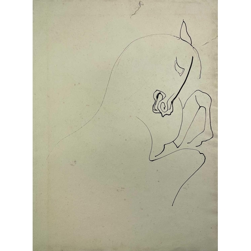 27 - Sven BERLIN (1911-1999) A collection of loose drawings of animals and people. Some of which are sign... 