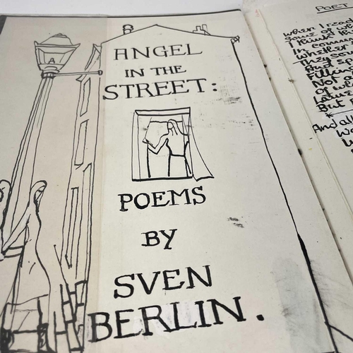 271 - Sven BERLIN (1911-1999) A collection of poetry folders. A lot of three folders of poetry. One titled... 