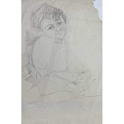 283 - Sven BERLIN (1911-1999) Early drawings, various studies of the artist's children, 10 works Including... 