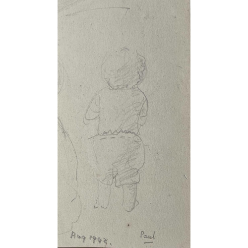 283 - Sven BERLIN (1911-1999) Early drawings, various studies of the artist's children, 10 works Including... 