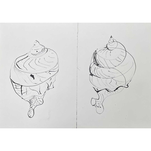 299 - Sven BERLIN (1911-1999) Spiral & shell studies 10 works Pen & ink and one monotype signed and dated ... 