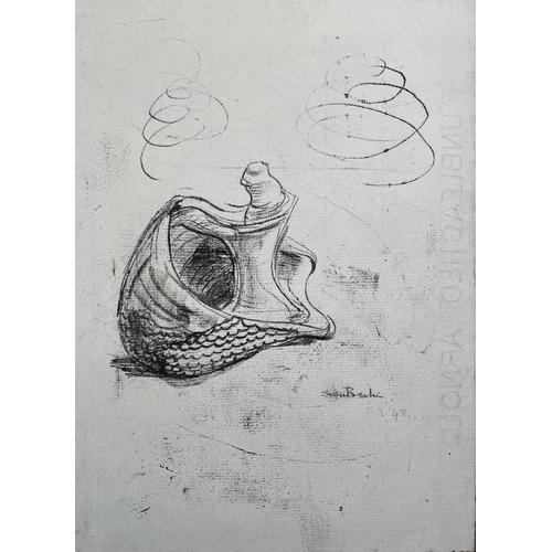 299 - Sven BERLIN (1911-1999) Spiral & shell studies 10 works Pen & ink and one monotype signed and dated ... 