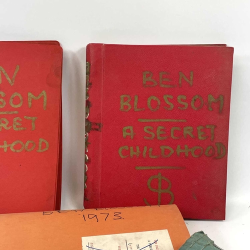 3 - Sven BERLIN (1911-1999) 'Ben Blossom: a Secret Childhood' A collection of six books and folders, con... 